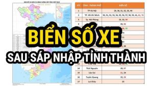 Quy định đăng ký Cấp Biển số xe sau sáp nhập